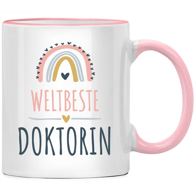 Weltbeste Doktorin Geschenk, Doktor Tasse mit Spruch als Geschenk für beste Doktorin der Welt